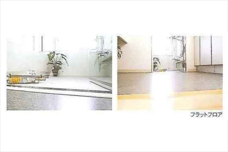 ガーデンヒルズ千里中央の住戸内フラットフロア